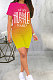 Printing Positioning Hurnt Flower Sport Fashion Two-Pieces BLE2322
