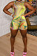 Women Printing Sleeveless Shorts Sets CY1335