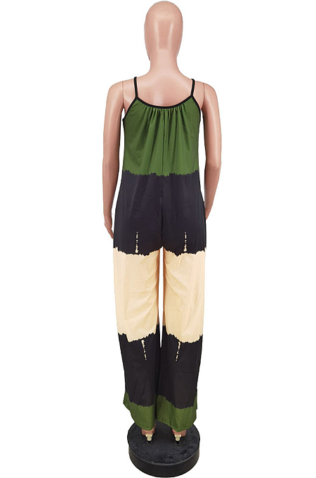 Fashion Digital Printing Sexy Loose Fitting Jumpsuits ZDD31125