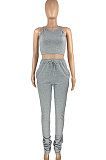 Trendy Women Sport Casual Vest Heaps Of Pants Two-Pieces HR8172