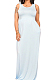 Euramerican Fashion Sleeveless Vest Have Pocket Casual Long Dress E8597