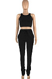 Trendy Women Sport Casual Vest Heaps Of Pants Two-Pieces HR8172