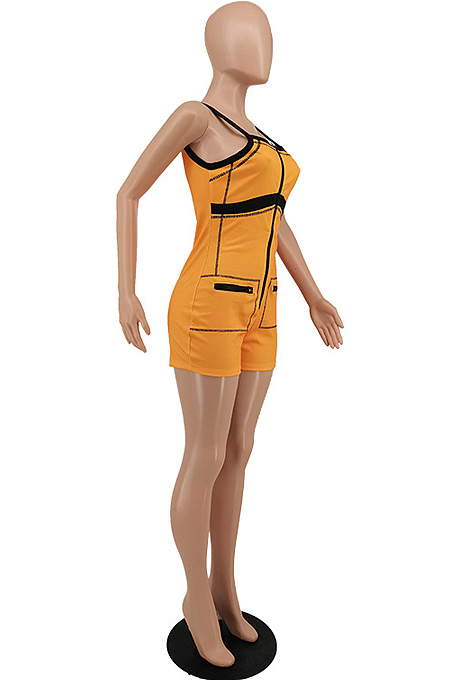 Sexy Fashion Sleeveless Jumpsuits Shorts XMY064