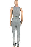 Trendy Women Sport Casual Vest Heaps Of Pants Two-Pieces HR8172
