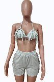 Women Bikini Sport Shorts Flounce Two-Pieces LD9180