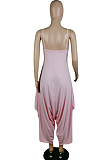 Sexy Pure Color Sling Wide Leg Jumpsuits E8598