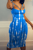 Fashion Casual Printing Sling Boob Tube Top Dress PQ8046