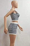 Trendy Women Screw Thread Printing Multi Casual Shorts Sets AMN8011