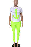 Sexy T Shirt Printing Long Pants Sets YMM9020