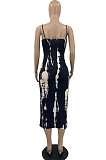 Fashion Casual Printing Sling Boob Tube Top Dress PQ8046