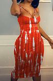Fashion Casual Printing Sling Boob Tube Top Dress PQ8046