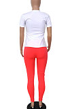 Sexy T Shirt Printing Long Pants Sets YMM9020
