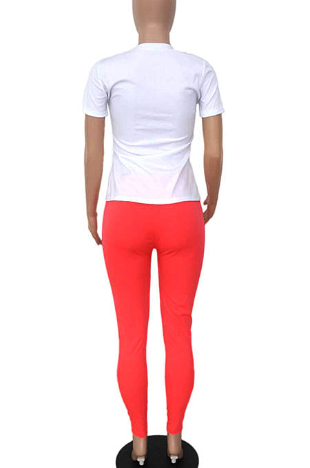 Sexy T Shirt Printing Long Pants Sets YMM9020