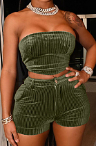 Sexy Fashion Chest Warp Shorts Two-Piece Have Pocket TK6179