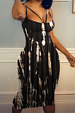 Fashion Casual Printing Sling Boob Tube Top Dress PQ8046