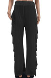 Personality Pure Color Net Yarn Jumpsuits Two-Pieces AYL88801