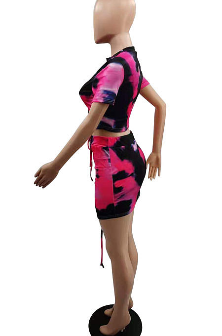Fashion Sexy Tie Dye Skirts Sets GB8007