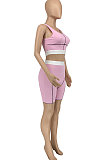 Fashion Casual Screw Thread Women Shorts Sets GLS7023