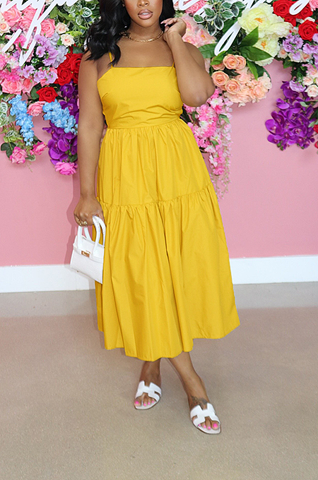 Casual Tank Top Summer Vacation Long Dress AL161