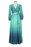 Summer Fashion Sexy Plunging Midriff Shirts Sets HSY19098
