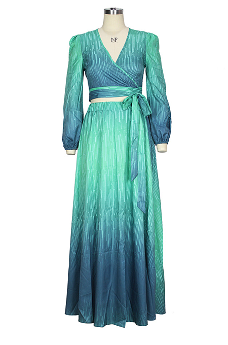 Summer Fashion Sexy Plunging Midriff Shirts Sets HSY19098