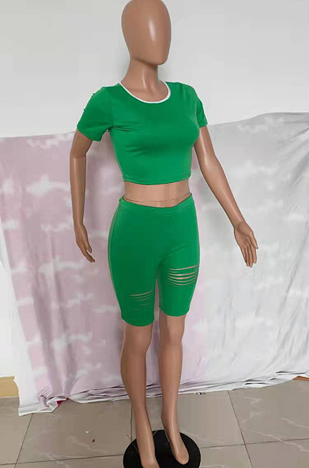 Euramrican Fashion Pure Color Sports Hole Sets LJJ6059