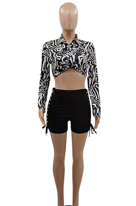 Trendy Seys Temperament Dew Waist T Shirts Tops GB8003