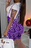 Euramerican Summer Colorful Leopard Print Sling Shorts +T-Shirts Short Sleeve Sets LSN798
