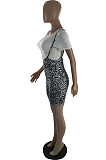 Euramerican Summer Colorful Leopard Print Sling Shorts +T-Shirts Short Sleeve Sets LSN798
