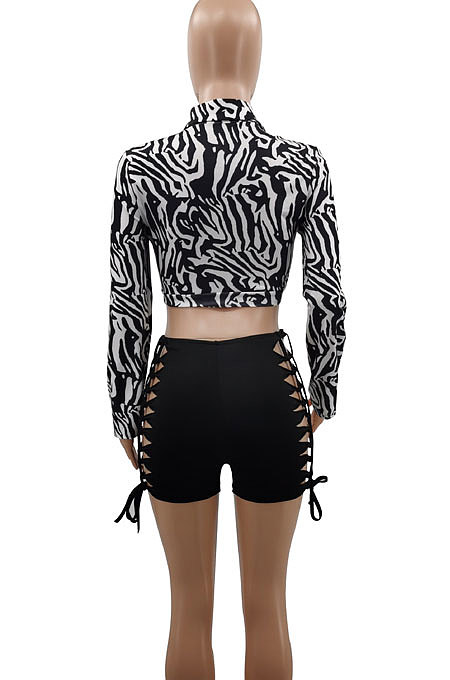 Trendy Seys Temperament Dew Waist T Shirts Tops GB8003