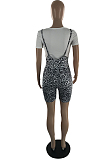 Euramerican Summer Colorful Leopard Print Sling Shorts +T-Shirts Short Sleeve Sets LSN798