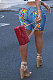 Euramerican Women Trendy Bandage Cowboy Shorts WE8919