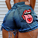 Casual Skinny Women Fashion Ripped Denim Shorts HHC2028