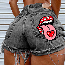 Casual Skinny Women Fashion Ripped Denim Shorts HHC2028