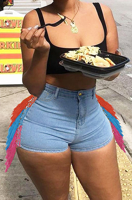 Euramerican Fashion Tassel Cowboy Shorts WE8864