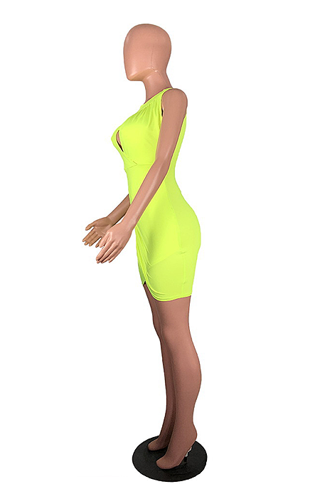 New Fashion Sexy Round Neck Sleeveless Dress BDF6003