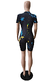 Summer Fashiion Splash-Ink Casual Jumpsuits WT9113