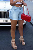 Euramerican Women Trendy Bandage Cowboy Shorts WE8919