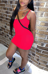 Fashion Women Sexy Pure color Halter Dress  NL6068