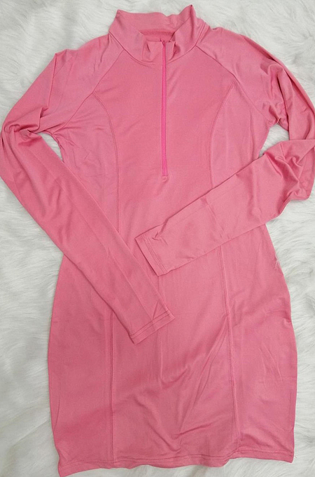 Fashion Casual Tight Zipper Package Buttocks Dress CL6069
