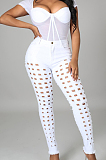 Euramerican Wash Water Hole Stretch Denim Long Pants LA3270