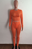 Night Club Sexy Mesh High Elastic Casual Sports Sets LA3278
