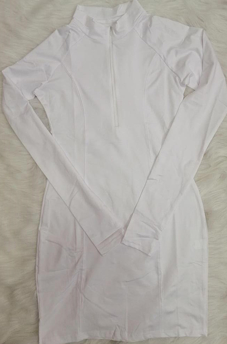 Fashion Casual Tight Zipper Package Buttocks Dress CL6069