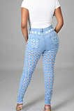 Euramerican Wash Water Hole Stretch Denim Long Pants LA3270
