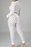 Night Club Sexy Mesh High Elastic Casual Sports Sets LA3278