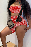 Fashion Cashew Fjower Pattern Sling Vest Long Short Pant Sets HY5226