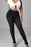 Euramerican Wash Water Hole Stretch Denim Long Pants LA3270