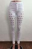 Euramerican Wash Water Hole Stretch Denim Long Pants LA3270
