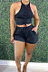 Pure Color Casual Bandage Sleeveless Shorts Sets ZNN9086