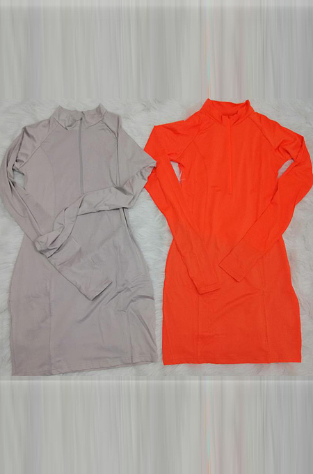 Fashion Casual Tight Zipper Package Buttocks Dress CL6069